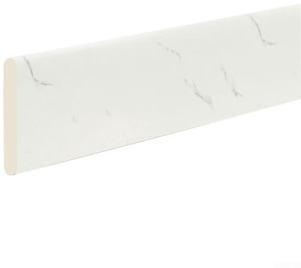 Battiscopa in marmo spesso auto-decorativo con un tocco elegante con una protezione efficace contro le lesioni ai bordi (texture bianca)