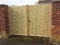 Generic Doppeltes Gartentor aus Holz, 1,8 m hoch x 180 cm breit, Landhausstil für Auffahrt