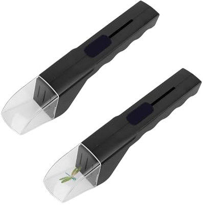 YALiya 2 Stück Insektenfänger, Spinnenfänger, Insekten Lebend Fangen, Spinnenfänger Handgehaltene, Spinnenfänger Werkzeug, Insektenfalle lebend Falle für Observable und Capture für Zuhause &Garten