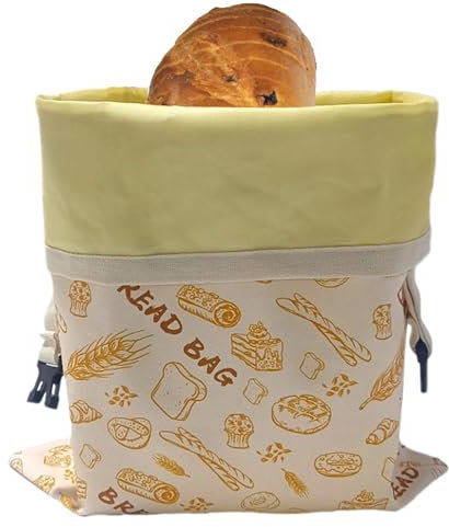 Brotbeutel Für Hausgemachtes,Wiederverwendbare Bienenwach Brotbeutel,Leinen Bienenwach Innenfutter Aufbewahrung,Brotaufbewahrung Und Frischhalten Zubehör Für Selbstgemachtes Sauerteigbrot,30x39cm