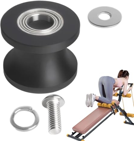 Heimtrainer-Rad – Rollen-Übungsrad, leise, vormontierte Ersatzteile | Ersatzrolle für Ellipsentrainer | Bauch-Rollout-Training für Indoor-Übungen im kommerziellen Fitnessstudio