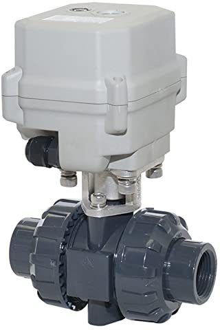 Motorisiertes Kugelventil, 3/4 AC110-230V PVC 2 Weg Elektrische Kugelhahn, DN20 Motorisierte(CR303)