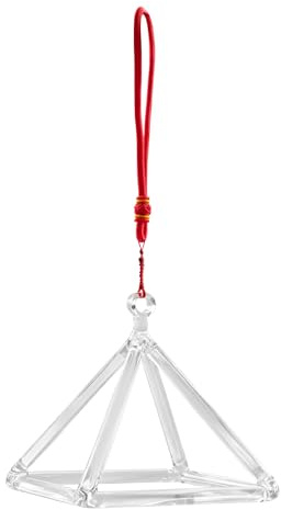 5 Zoll Klangpyramide aus Quarzkristall, Quarz Klangpyramide, Quarz Kristall Singing Pyramide, Heilung Musikinstrument für Heilung und Yoga, Meditation