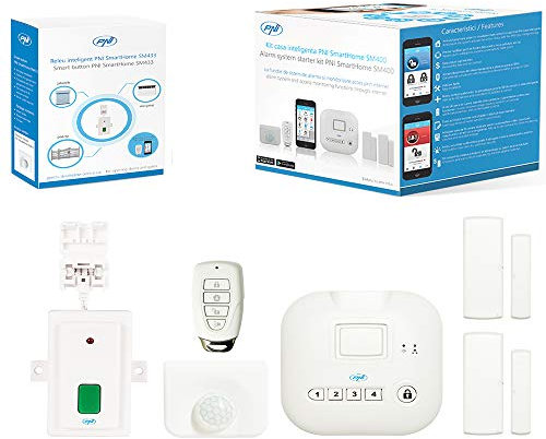 PNI SM400 SM433 Smart Home Kit, Intelligentes Relais zum Öffnen von Türen und Toren Weiß