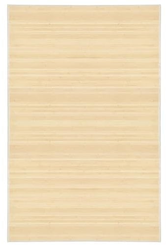 vidaXL Tapis Bambou 100x160 cm Naturel Salon Salle de Séjour Tapis de Sol