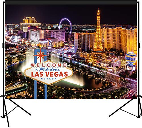 Las Vegas Hintergrund Casino Deko Night Party Banner Dessert Tisch Fotografie Photobooth Prop 2,1 x 1,5 m