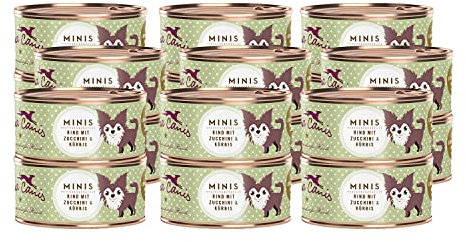 Terra Canis Rind, Zucchini & Kürbis Mini-Hunde Nassfutter, 18x100g I Premium Hundefutter in 100% Lebensmittelqualität Aller Rohstoffe I Kalziumreich, gesund, Getreide- & glutenfrei