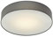 KHG LED-Deckenleuchte mit Stoffschirm in grau | 60cm Durchmesser | 3000K Leuchtkraft | 23W LED