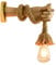 Vintage Wandleuchte Hanf Seil Simulation Holz Hand DIY Nachttischlampe Retro Wandleuchte Dekorative Wandleuchten für Loft Restaurant Korridor Wohnzimmer
