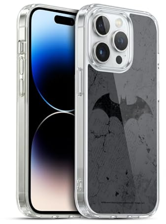 Head Case Designs Offizielle Batman DC Comics Logo Gestresst Hush Soft Gel Handyhülle Hülle kompatibel mit Apple iPhone 13 Pro