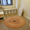 Moderner Teppich Kurzflor Designer Teppich Mit Niedlicher Cartoon-Löwe ​​für Kinder Wohnzimmer/Schlafzimmer/Arbeitszimmer/Couchtisch 90x90cm Round