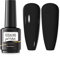ROSALIND Schwarz UV Nagellack, Shellac Gellack UV 15ml Gel Nagellack, Gellack Nail Art Gelnagelset, Black Color Gel Nail Polish 1pcs