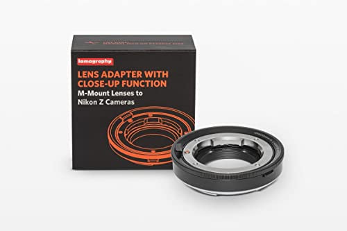 Lomography LM auf Nikon Z Adapter mit Nahfunktion - Adapter kompatibel mit Leica M Objektiv auf Nikon Z Mount Kamera