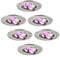 Ledvion - 6X SMART LED Einbaustrahler Tokyo, Edelstahl, Dimmbar, Rund, RGBWW, 2 Jahre Garantie