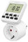 LogiLink Digitale Zeitschaltuhr mit IP20 Schutz und 180° drehbarem Display, individuell programmierbar, Weiß