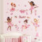 wondever Wandtattoo Mädchen Ballerina Wandaufkleber Rosa Ballett Tänzerin Wandsticker Wanddeko für Kinderzimmer Mädchen Babyzimmer Schlafzimmer