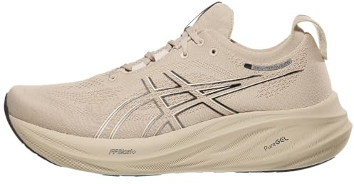 ASICS Herren Gel-Nimbus 26 Laufschuhe, Feather Grey/Black, 46 EU