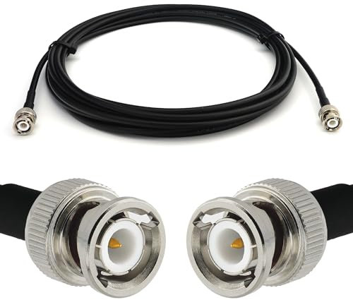 RANGEFUL BNC maschio a BNC maschio 30cm cavo coassiale RG58/U — per HAM cavo antenna CB radio analizzatore misuratore SWR VHF marino rosmetro