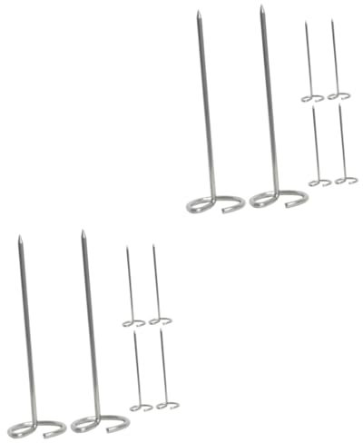 SUPVOX 12pezzi Pz Spiedini Acciaio Inossidabile Riutilizzabili Per Grigliare Skewers Verticali Per Bbq e Air Fryer Per e Verdure Accessori Per Feste e Camping