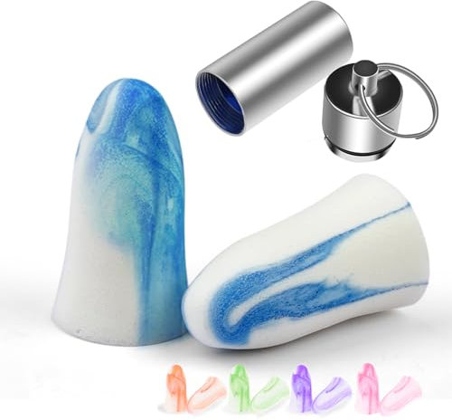 50 Paare Ohrstöpsel zum Schlafen,Wiederverwendbare Allzweck-Ohrstöpsel,Ohrstöpsel zum Schlafen,Superweiche Schaum Gehörschutzstöpsel,Ohrstöpsel für Schalldämmung,Lärmunterdrückung