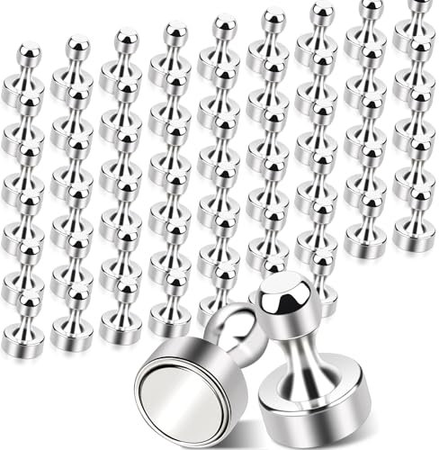 56 Stück Neodym Magnete Extra Stark, Klein Magnete Extra Stark, Magneten Starker Halt Neodym Magnete, Kühlschrank Magnete, Magnete für Magnettafel,Whiteboard Magnete für Pinnwand Stecktafel Büro