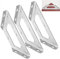 Eckverbinder Edelstahl Winkel 10Stk Winkelverbinder Eckwinkel Möbelbau Dreiecksstütze Metall Eckverbindet Dreieck Form Ecke Klammer für Regal Schrank Tisch Stuhl Holz Möbel