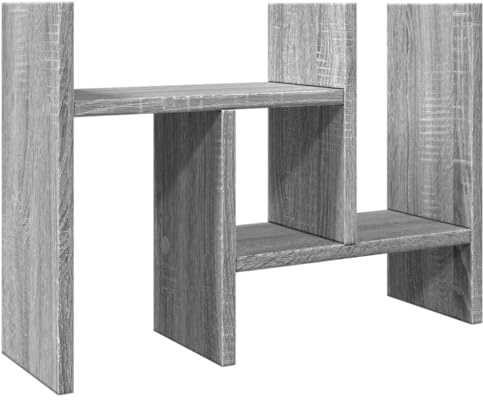 vidaXL Schreibtisch-Organizer Grau Sonoma 34,5x15,5x35,5 Holzwerkstoff