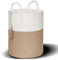 Corbeille à Linge 38 x 50 cm Panier en Corde de Coton,Panier Jouet,Panier de Rangement pour Chambre D'enfant,Salle de Bain,Salon, Buanderie