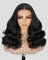 MegaLook Perücke Damen Echthaar Salon-Quality Ready to Go Glueless Wigs Human Hair 220% Special Curly Wave Wigs Real Pre plucked Bleached Tiny Knots 18 Inch