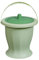 MagiDeal Seau de chambre de crachoir, pichet de nuit d'urinoir avec couvercle, pot de chambre de seau, bouteille d'urinoir de pot pour enfants adultes, Vert avec anneau