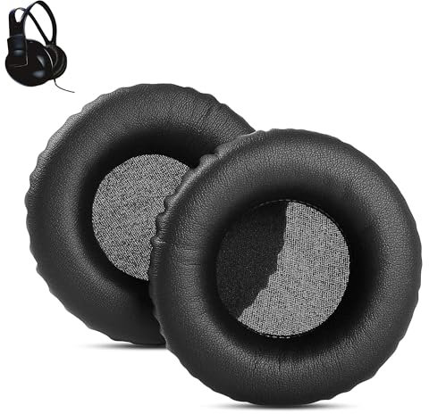 HTINDUSTRY Cuscinetti auricolari di ricambio compatibili con cuffie Philips SHP1900/SHM1900/SHL3300, con pelle proteica più morbida e memory foam