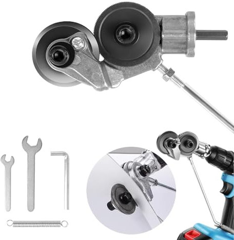Bamyli Electric Drill Plate Cutter,Metal Nibbler Drill Attachment, Fast Metal Plate Cutter for Power Nibbler Drill Attachment for Cutting Iron, White Sheet, Steel, Copper, Aluminum