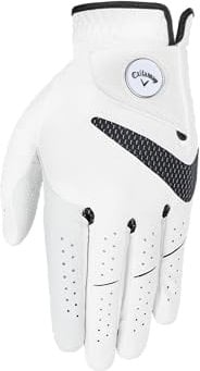 Callaway Golf Syntech Herren Golfhandschuh 2025 - Rechtshänder für Linkshänder, S, Weiß