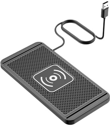 Caricabatterie da auto wireless Pad 7 15 20W Max Fast Wireless Charger, tappetino di ricarica wireless antiscivolo QI 2, ultra sottile per accessori per smartphone, tappetino da 1 metro per USB/tipo C