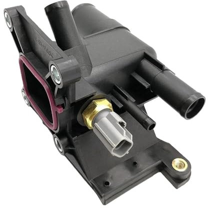 MEIZIYU Thermostat Motorkühlwasserauslass, passend for Mazda, 3 5 6 2006–2013 2.0L-L4, passend for Ford, LF941517Z mit Sensor Thermostat für Autokühlsysteme