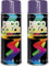 Deco Color 2er Sparpack Lackspray glänzend 400ml nach RAL (2 Dosen in violett glanz RAL 4005)