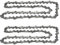 MospdyGear 2Pcs 15 0.325 Pitch .050 Gauge, 64 Drive Link Chainsaw Chain, Replacement for Husqvarna 340 345 350 435 435E 440E 450E