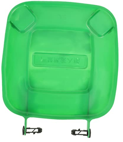 Abaodam 50l Plastic Trash Container Lid with Smooth Surface and Protective Features, Green Sanitation Waste Box Lid Replacement, Sturdy Bin Covers for Wheelie Bins for Outdoor Use