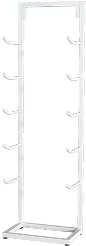 Gymnastikmatten-Organizer-Halter, an der Wand befestigtes Yogamatten-Aufbewahrunngsregal, Büro, Zuhause, Garage, kleines Ausstellungsregal für Schaumstoffrollen-Pilates-Matten, für 10 Matten