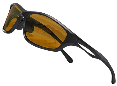 JAGPX Polarisiert Fahrradbrille Herren Damen Sport Sonnenbrille UV400 | Leicht, weiche Nasenpads, rutschfest. Ideal für Fahrrad, Autofahren, Laufen, Angeln. Polarisierte Gläser reduzieren Blendung.