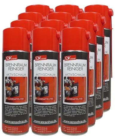 SDV Chemie Brennraumreiniger 12x 500ml Spray | Heizkesselreiniger, Ölkesselreiniger, Schaum