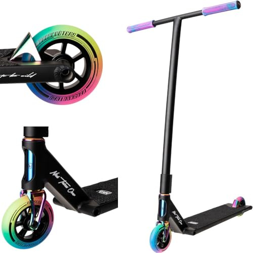 NKD Stunt Scooter Mono | Hochleistungs ABEC-9 Lager | Leichter Aluminiumrahmen | 360° Lenker für Freestyle