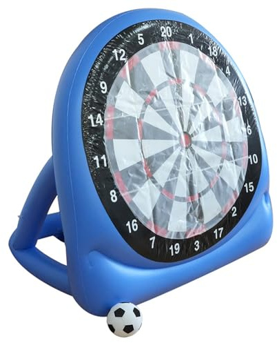 Fußball-Darts aufblasbar, riesiges aufblasbares Fußball-Darts-Board mit klebrigen Bällen, tragbares Outdoor-Hofspiel für Garten, Strand, Partyspaß