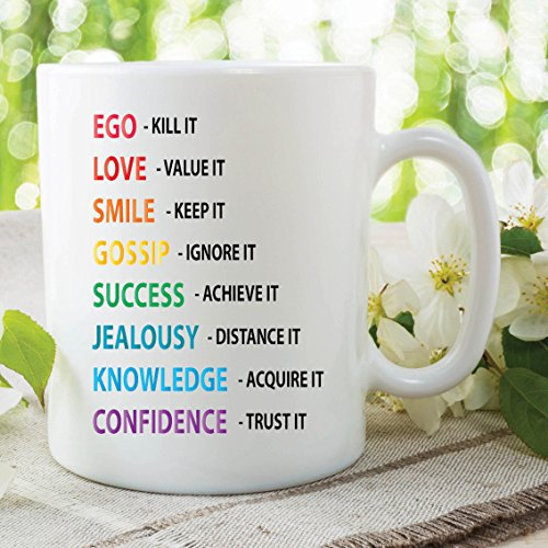 Work Office Printed Ceramic Quote Mugs Inspirational Cups Secret Santa WSDMUG521