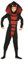 FIESTAS GUIRCA | Cobra Ninja Kostüm für Kinder (5-6 Jahre) - Kapuze, Maske und Overall - Ninja- und Tierkostüme für Halloween, Karneval und Kostümpartys - Ideal für Kinder - Schwarz und Rot