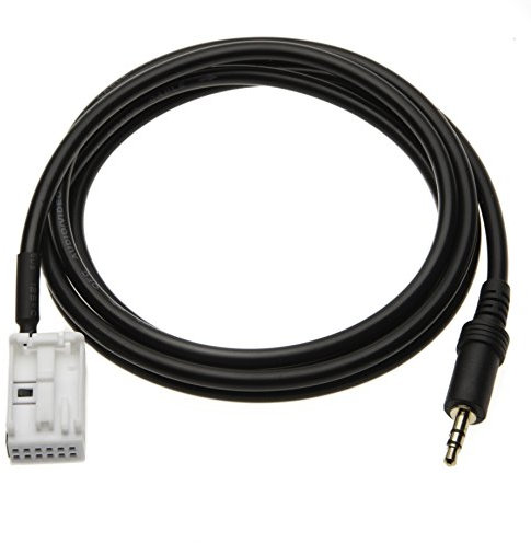 3.5 mm MP3 iPod AUX Eingang Musik Adapter Kabel Anschluss Kompatibel mit Mercedes Benz Audio 20, 30, 50 APS, Comand APS (NTG2) zu HTC One, Huawei P10, Samsung Galaxy A3, A5, A7, J1, J2, J3, J5, S6, S7