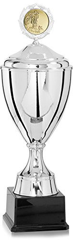 Pokal gold mit Kunststoffsockel und Deckel