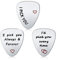 Gitarrenplektren I Pick You, Geschenk für Ehemann, Ehefrau, Freund, Freundin, Geschenk für Liebe, 3 Stück