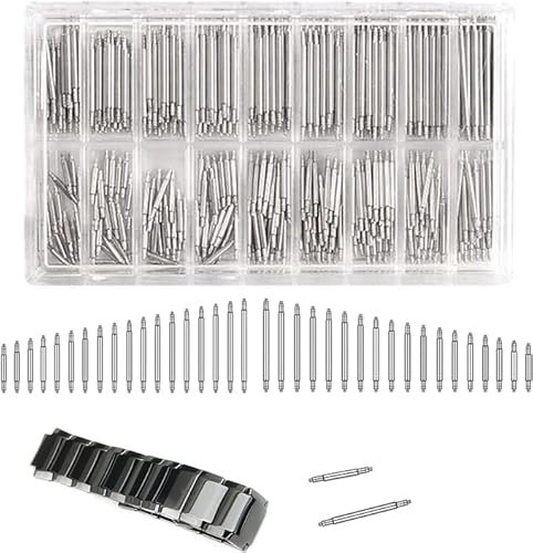 YUYTE 1mm Uhrenarmband Federstege Uhrband Stifte Metallband Verbindungsstifte, Uhr Federstegwerkzeug, Uhrmacherzubehör Werkzeug Uhrenteil Entferner Reparatur Werkzeug