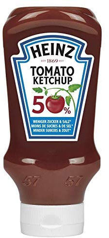 HEINZ - Tomato Ketchup 50% Sucres Et Sel En Moins 625G - Lot De 3